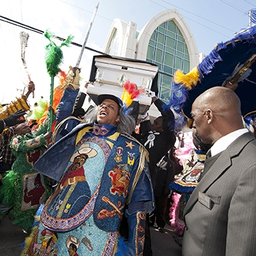 Big: Rise in Glory - Big Chief Bo Dollis's Funeral by Erika Goldring | Fine Art Digital Photograph Big: Rise in Glory - Big Chief Bo Dollis's Funeral